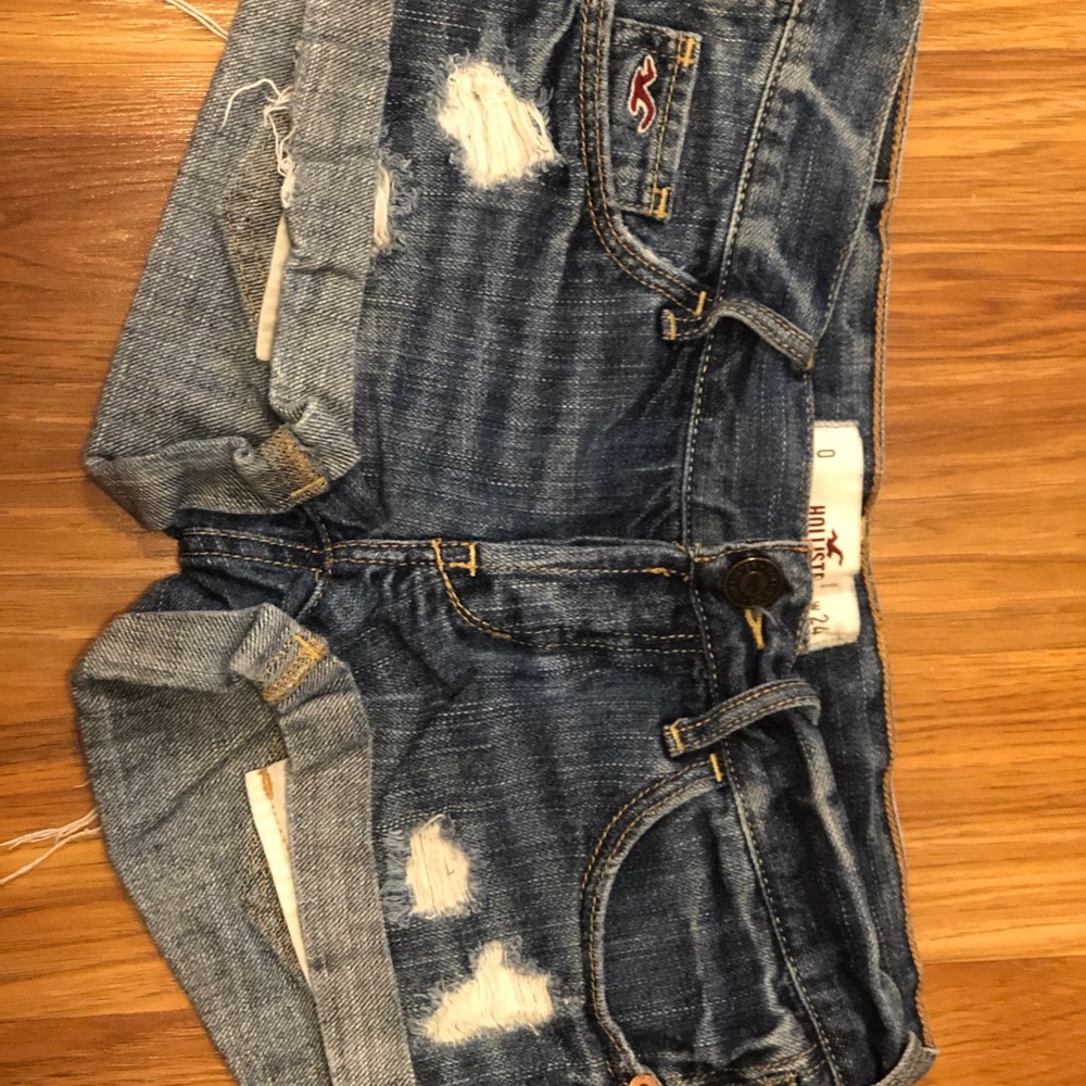 Distressed Cutoff Denim Shorts